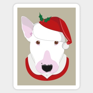 Bull Terrier Christmas Dog Sticker